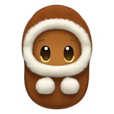 Chestnut tazman Ugg slippers. sticker