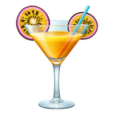 passionfruit & mango cocktail sticker