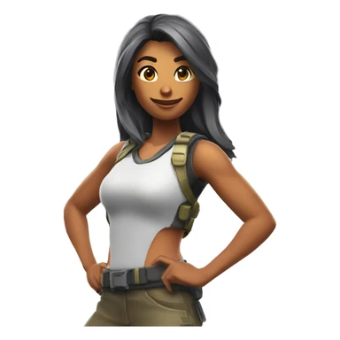 Femme voilée en train de jouer à fortnite  sticker