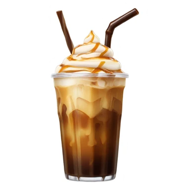 Iced caramel coffee sticker