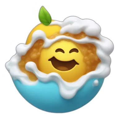 laté with 3 x's in the foam art sticker