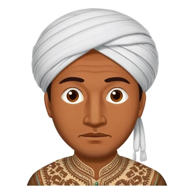 uzbek man with doppi sticker