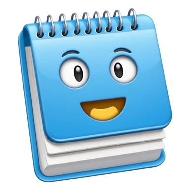 crie um emoji de uma agenda digital, tipo google calendar sticker