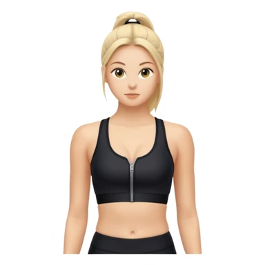 zipper sports bra sticker