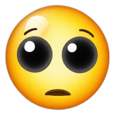 planet Sun with a cartoon spotted face with big calm eyes sticker