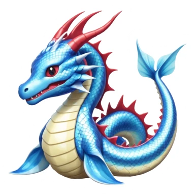 Gyarados-Lapras-Salamence-Dratini-Dragonair-fusion-hybrid-creature  sticker