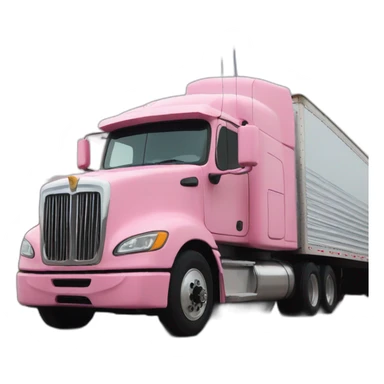 A 18 wheeler truck full of piglets sticker