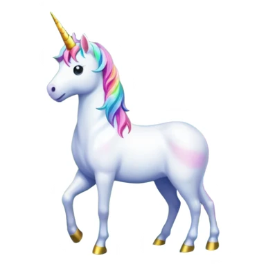 Unicorn in front of waterfall sticker