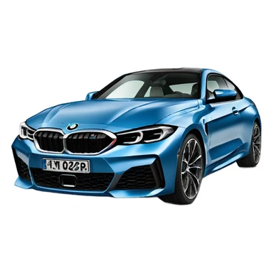 2020 BMW M430i G22 in arctic racing blue colour with the number plate as CRYPTK sticker