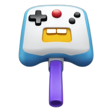  Create an emoji of a joystick with a happy face to express gaming pleasure! sticker