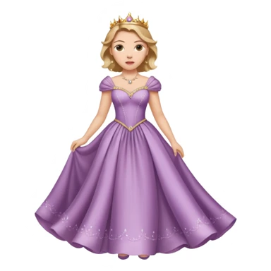 Scarlett Johansson in a princess dress sticker