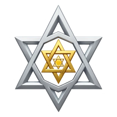 reform jewish synagogue similar in architecture to historical religious architecture in europe. the building should be white with silver/golden features, gothic architectural elements and star of david. no crosses. the emoji should be in ios emoji style. sticker