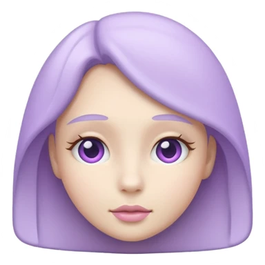 porcelain lilac sticker