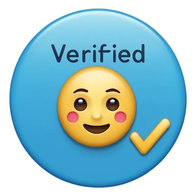 Tik Tok verify emoji  text sticker