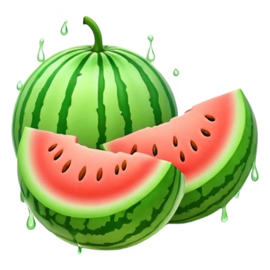 Melons dripping sticker