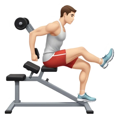 side-view seated calf-raise lower leg exercise sticker