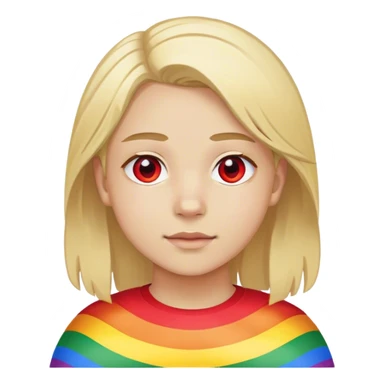 AMIS enfant blonc avec les yeux roug et il est gay sticker