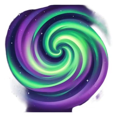 northern lights in the night sky sticker