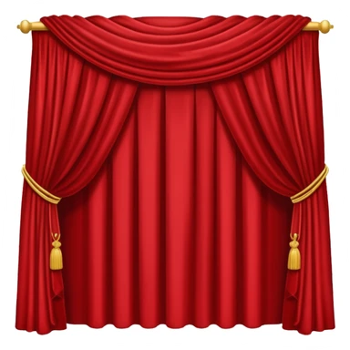 theater, red curtains sticker