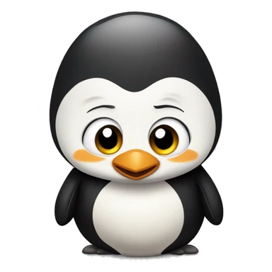 pinguino del madagascar largo che piange con tante lacrime sticker
