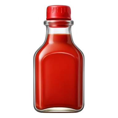 chilli bean sauce in a short square bottle  sticker