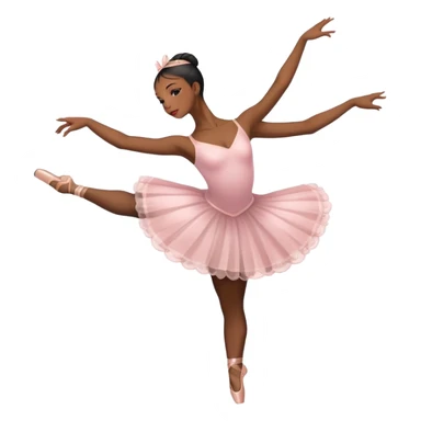 black ballerina posing sticker