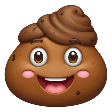 poop with a smirk sticker