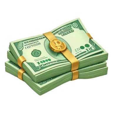 bundle of Indian rupee cash sticker