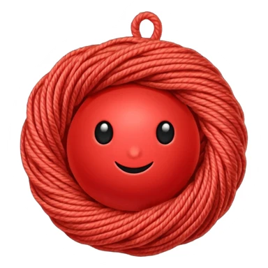 red ball of yarn sticker