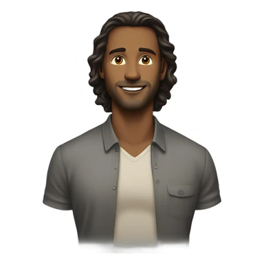 A handsome white man who looks like Joe manganeillo and pretty black woman with long brown hair who is tall in a couple with the man  sticker