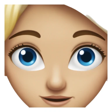 Chico rapado ojos azules y su novia  sticker