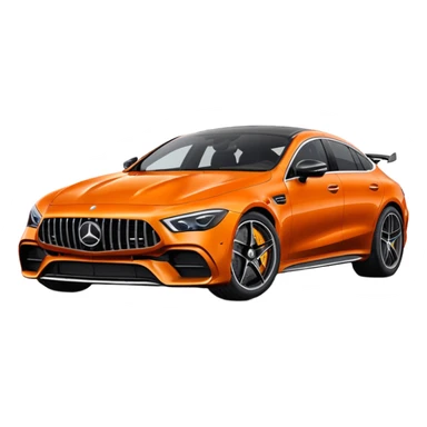 Mercedes amg gt 63 orange colour sticker