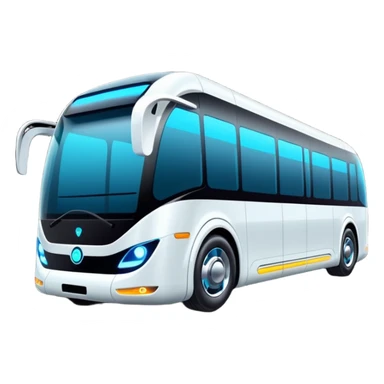 cyber luxury future self driving bus auto vehicle sticker