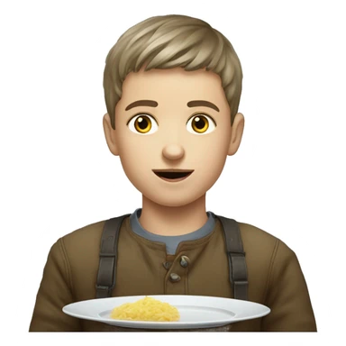 ukraine boy eat Vareniks
 sticker