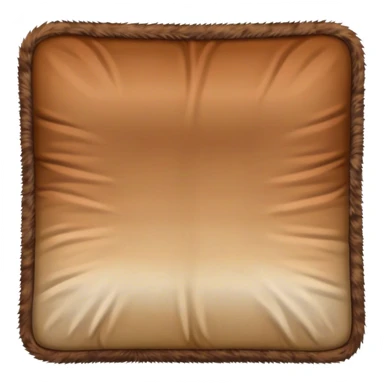 Brown fur blanket square ombre sticker