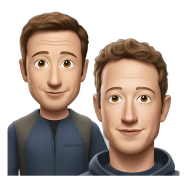 elon musk and mark zuckerberg sticker