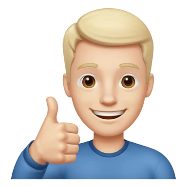 Buat gambar those bad tings guy dari sml yg sedang senang dan berikan jempol sticker