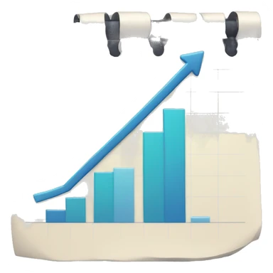 emoji showing increasing productivity chart sticker