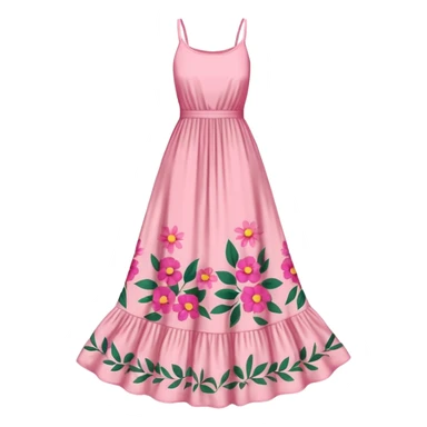 pink summer sundress maxi sticker