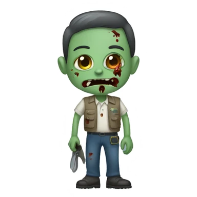 zookeeper zombie sticker
