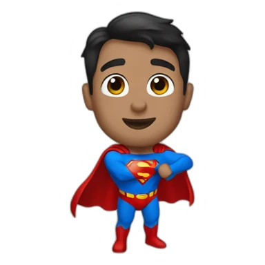Superman saludo sticker