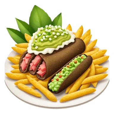 Lily of the valley flower with carne asada fries sticker