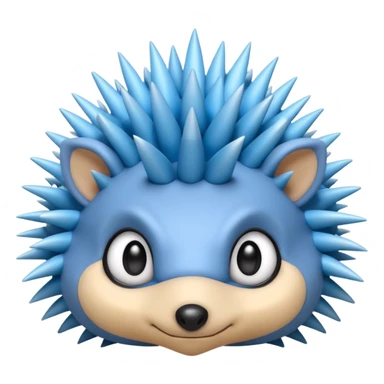 alien hedgehog pokemon face sticker