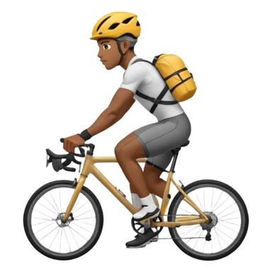 Urban Bike Courier black man  sticker