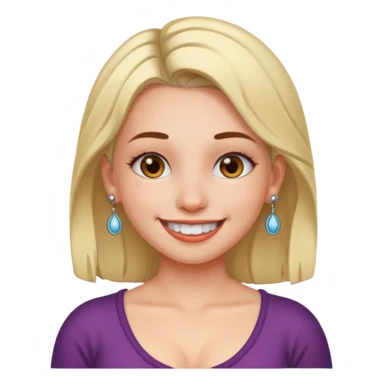 Girl with nipple piercing on boobs sticker