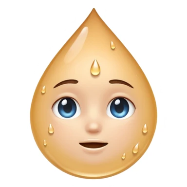 Pure white Sweat Droplets emoji sticker