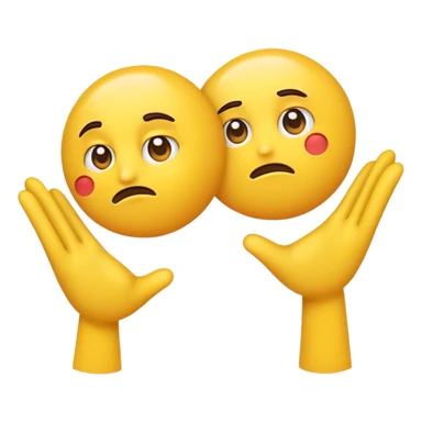 A emoji shrugging to the side while side eyeing  sticker
