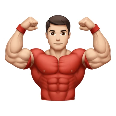 strong and detailed flexed veiny bicep sticker