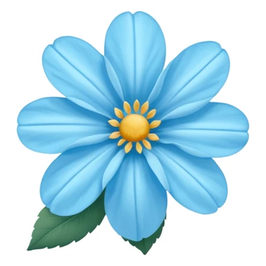 Flor del pensamiento celeste sticker