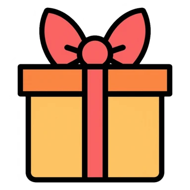 birthday present box sticker